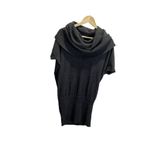 Banana Republic CASHMERE BLEND GRAY BATWING RIBBED COWL NECK SWEATER DRESS XS Photo 1