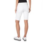 NWT Liverpool The Cruiser Bermuda Short Size 6 / 28 White Raw Hem LM9271Q31 Photo 1