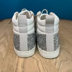 Vintage Havana  Shimmer High Top Sneakers Zip Up Silver Glitter Women’s Size 7.5 Photo 2