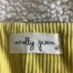 Molly green yellow hooded sherpa corduroy jacket size Small Photo 9