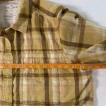 Cooperative REI Coop Yellow Brown Plaid Wallace Lake Flannel Shirt Women Size XL Cotton Photo 2