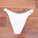 ASOS DESIGN White High Leg Knot Bikini Bottoms Swimwear Size US 6 Photo 3