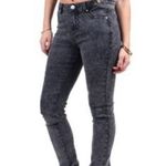 Red Fox NWT  High Waist Acid Wash Skinny Jeans, Black, Size 7 Photo 1