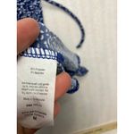 Kaileigh Kaela Faux Wrap Knit Dress Navy White Floral Print Short Sleeve M New Photo 11