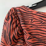 Free People Tiger Print Peplum Blouse S Photo 6