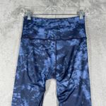 Peloton WITH Womens Blue Tie Dye & Purple Marled Reversible Leggings Size XS Photo 9