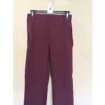 Loft Maroon Burgundy Wine Stretch Ponte Ankle Pants Office Workwear Womens XS Photo 1