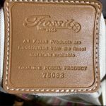 Fossil  Wicker Woven Tote Straw Shoulder Bag Flower 70s retro adjustable straps Photo 2