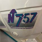 Nordica N757 vintage rear entry 80s 90s White and Purple Ski Boots 260 Photo 3