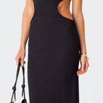 Edikted Ribbed Cut Out Maxi Dress Photo 0