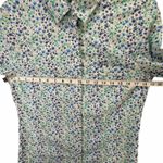 J.Crew Button Up Shirt Womens S Blue Green Floral Cotton Poplin Smart Casual Photo 6