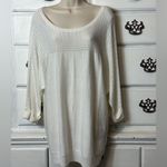 New York & Company Lightweight Sweater‎ White Size XL Photo 1