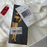 Ruby Rox New White One Shoulder Pocketed Dress with Flower Detail size 11 Photo 9