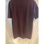 Lou & grey  Women's  Ribbed Sweater Dress Size M Crewneck Short Sleeve, Pockets Photo 3