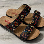 Alegria  Women's Black Bryce Floral Platform Sandals Photo 0