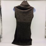 J.J. Basics Sleeveless Cowl Sweater Tunic/Sweater Dress w/Vertical Ribbing Knit Gray Size M Photo 4