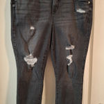 Torrid  Crop Distressed Gray Women's Jeans Sz 16 Photo 0