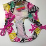 Raisin's  Geo-Print Fringe 2 Piece Bikini, pink Med Photo 3