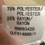 August Silk Gray Black Leopard Animal Print 3/4 Sleeve Top Blouse Medium Photo 6