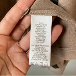 LOGO By Lori Goldstein LOGO Lounge Faux Suede Hem Open Front Cardigan Taupe Beige L‎ Photo 3