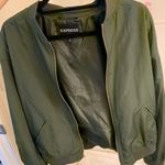 EXPRESS Olive Green Bomber Jacket Photo 0