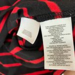 Jones New York | Black Red Stripe 3/4 Sleeve Tee Shirt Cotton Womens Large Photo 3