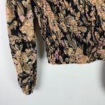 Free People NWT  East To West Smocked Top Off the Shoulder Black Size Medium M Photo 10