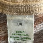 Aerie Soft Shorts Womens L Tan White High Waist Ikat Boho Peasant Earthy Tribal Photo 4