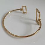 BaubleBar  Gold Pavé Crystal Adjustable Geometric Cuff Bracelet Photo 3
