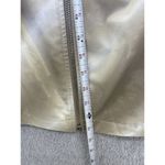 Chico's  Women's Vest Full Zip Beige White High Neck Medium Size 1 Athletic Photo 2