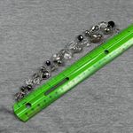 Faceted Faux Gemstone Beaded Necklace with Silver Tone Chain & Lobster Clasp Photo 7