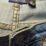 Boston Proper  Beaded Tribal Boho Ankle Jeans Size 10.  Photo 2