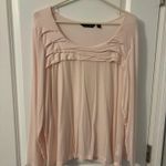 Dialogue  Light Pink Pleated Blouse. Sz 1X, NWOT Photo 0