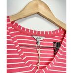 Joules Pink Striped V Neck Short Sleeve Knit Dress Size 4 Casual Pink Photo 3