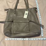Kooba NWT large roomy lots of pockets expandable zip close satchel in taupe Photo 3