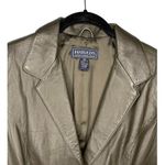Harold's Leather Blazer Women's Size 8 Chocolate Brown Soft Jacket Photo 0