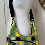 KAVU Sydney Satchel Bag Fun Green Polka Dot Crossbody Purse Retro Girlhoodcore Photo 0