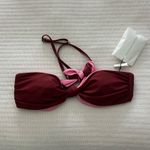 Veronica Beard  Gilly Tie-Front Bandeau Bikini Top Photo 2