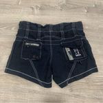 Johnny Was  Blue White Stitch Shorts Photo 2