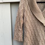 Calvin Klein Basket Weave 3/4 Sleeve Sweater Dress Color Oatmeal Photo 7