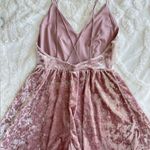 Forever 21 Pink velvet romper Photo 3