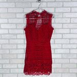 Lovers + Friends  Blush Lace Mini Dress in Poppy Red Size XS Photo 4