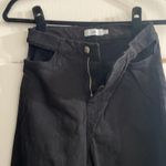 Adika  Cutout High Waisted Black Flare Jeans Photo 6