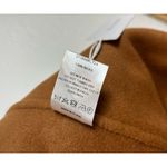 Silk Maison Double Breasted 100% Wool Coat with Belt NWT Size Small Tan Photo 5