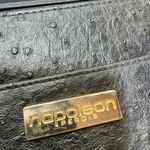 NAPOLEON PERDIS Black Ostrich Style Envelope Clutch Bag Photo 7