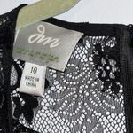 Donna Morgan  Black Lace Midi Dress Photo 3