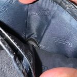 Coach  Double Snap Wallet Black Canvas Leather C‎ Photo 4