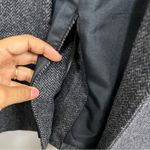 Old Navy Women's M overcoat wool blend novel herringbone trench career classic Photo 2