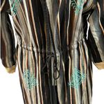 Angel + Premium Aztec Bohemian Embroidered Multicolor Lace Trim Duster Jacket S Black Photo 4