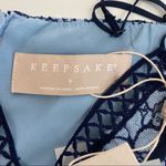 Keepsake The Label Catch Me Lace Mini Dress: Blue Photo 14